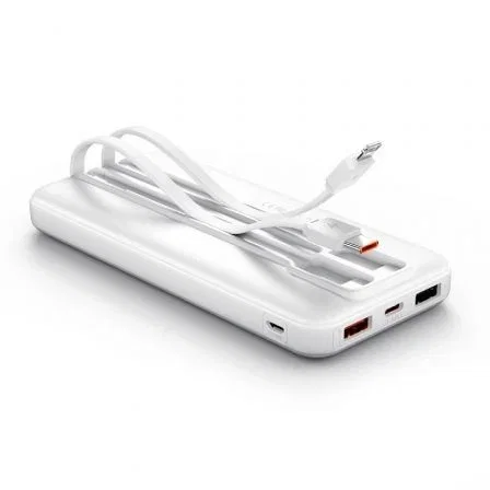 Vention Powerbank 10000mAh FHOW0 22.5W Blanca con cable USB-C y Lightning Blanco Vention Powerbank 10000mAh FHOW0 22.5W Blanca con cable USB-C y Lightning Blanco